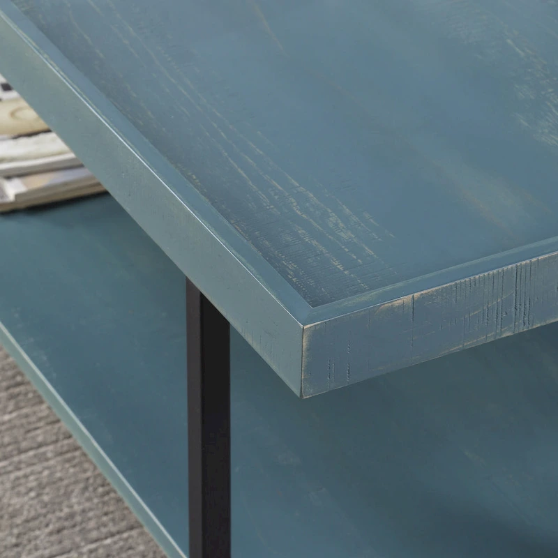 Damara Transitional 47-inch Metal 1-Shelf Coffee Table by Furniture of America