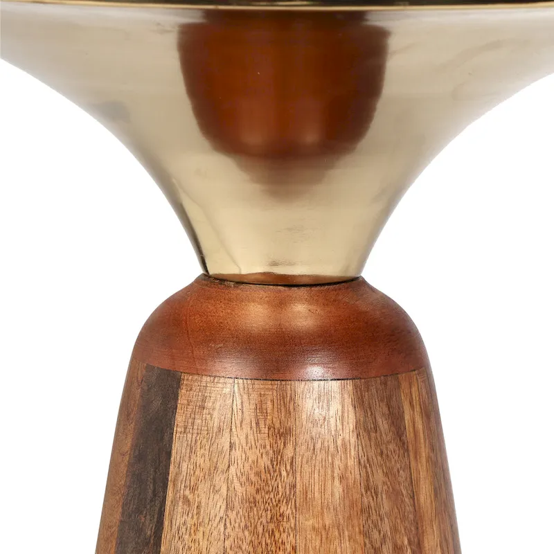 Christopher Knight Home Mango Wood and Metal End Table