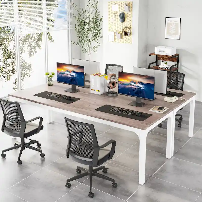 78.7 Inches Extra Long Computer Desk 2 Person Desk