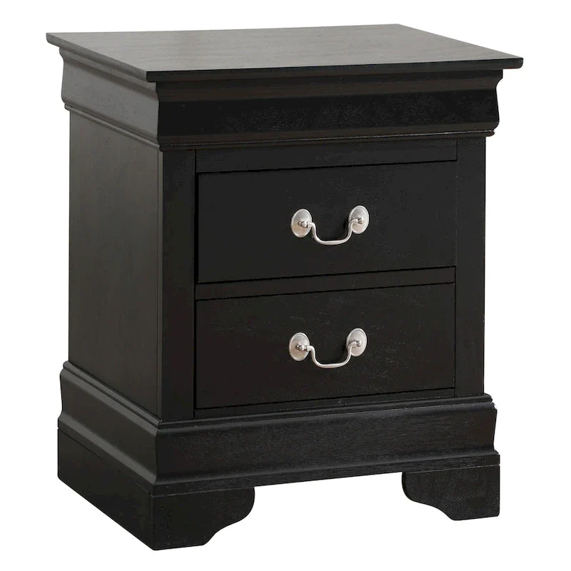 Louis Phillipe Traditional 2-drawer Wood Nightstand