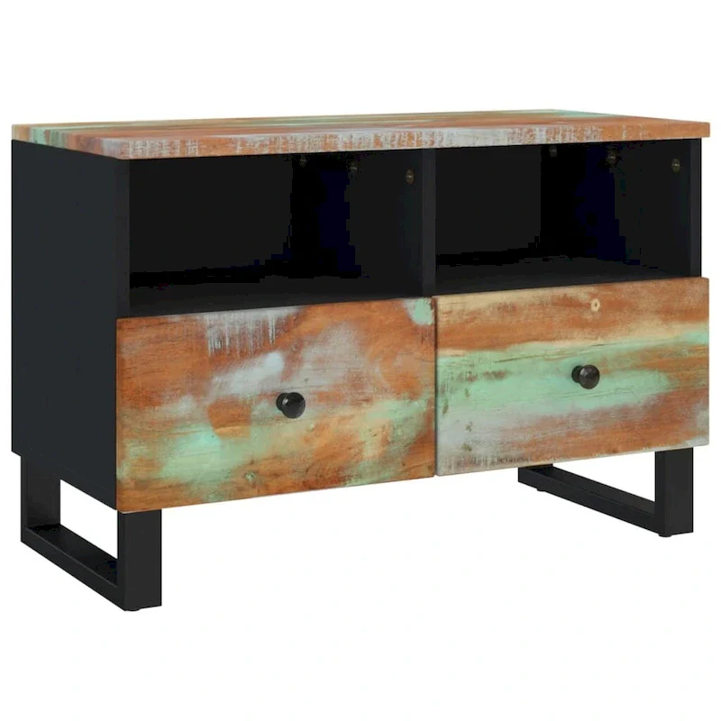 TV Stand 27.6x13x18.1 Solid Wood Mango
