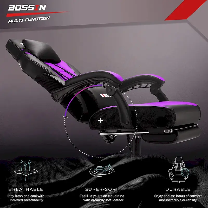 Racing Style Gaming Chair,300 lbs Big and Tall gamer chair High Back Computer Chair