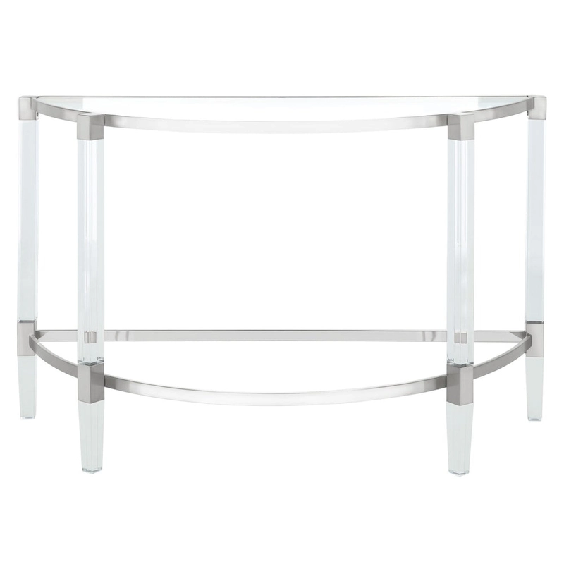 SAFAVIEH Couture Gunel Acrylic Console Table - 47.2  W x 17.7  L x 28.7  H - 47Wx18Dx29H