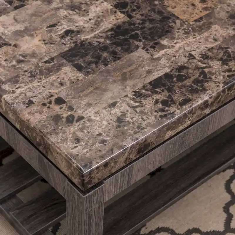 Occasional Faux Marble Coffee Table