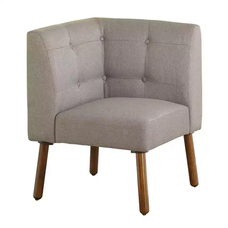 Buylateral 4pc Seats 4 Neha Mid Century Modern Upholstered Dining Set