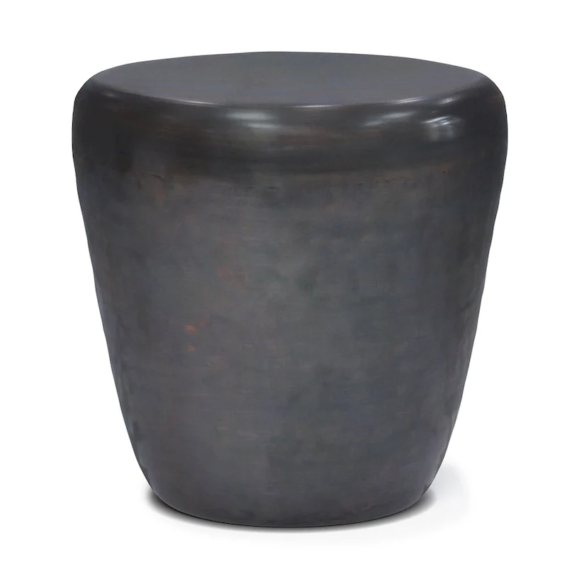 Industrial 20 inch Wide Metal Accent Side Table, Fully Assembled - 20 W x 20 D x 22 H