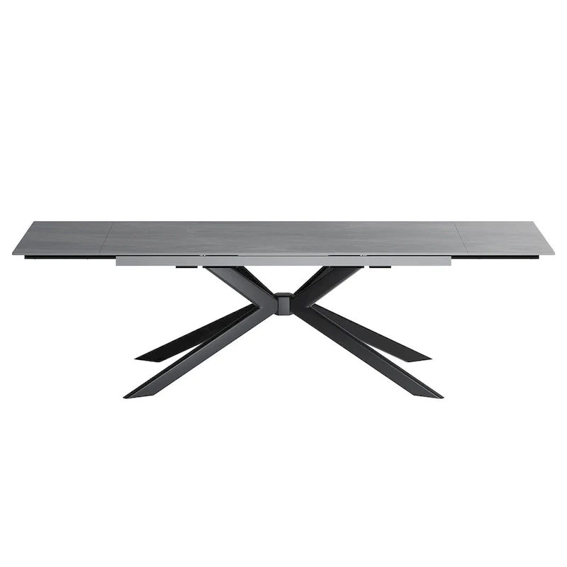110.24 Extendable Rectangular Sintered Stone Dining Table - 78.74 to 110.24