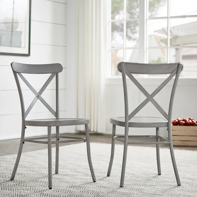 Metal Dining Chairs (Set of 2)