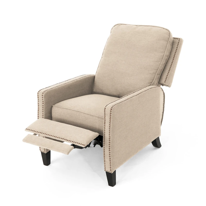 Cecelia Traditional Fabric Pushback Recliner by Christopher Knight Home