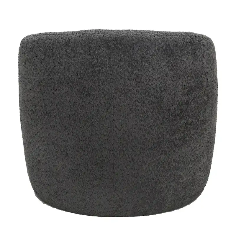 Boucle Upholstered Accent Chair with Curved Back, Plush Seating and No Assembly Required