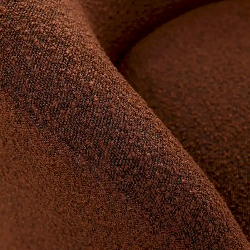 KINWELL 34 W Upholstered Boucle Swivel Barrel Accent Chair