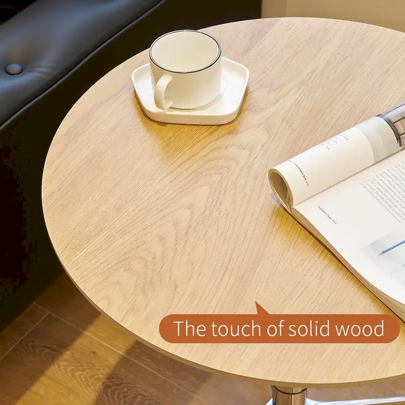 Adjustable Height Bar Table with 360° Swivel - Aluminum Base (24