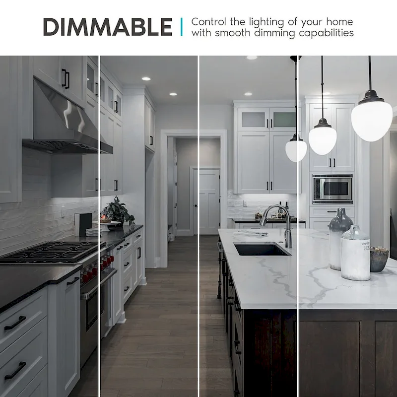 Luxrite A19 LED Light Bulbs 100W Equivalent Dimmable, 1600 Lumens, Enclosed Fixture Rated, Energy Star, E26 Base 12-Pack