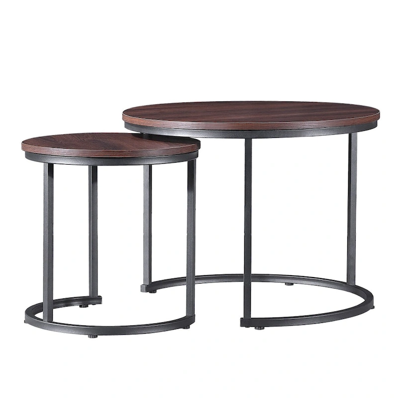 Ledel Modern 2-Piece Nesting Coffee Table Set