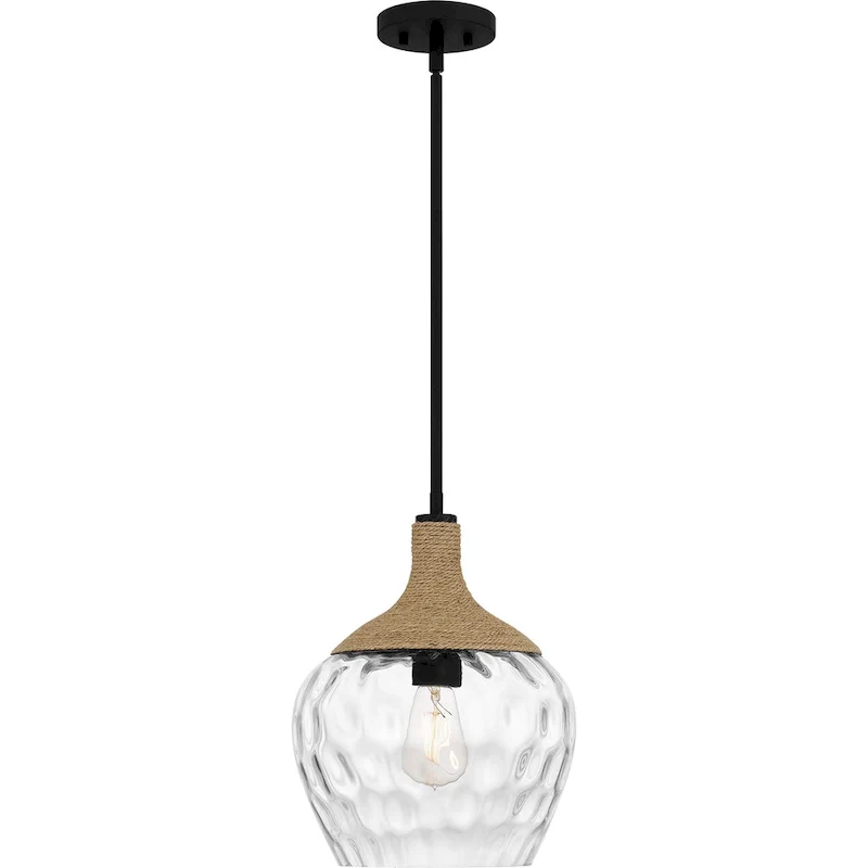 Royer 1-Light Matte Black Mini Pendant - Matte Black