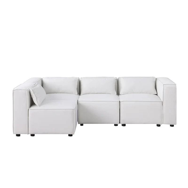 Free Combination Chenille Upholstered Modular Sectional Sofa