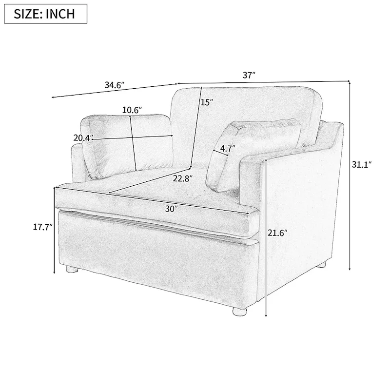 Naro Modern Fabric Accent Chair with Removable Cushion by Christopher Knight Home