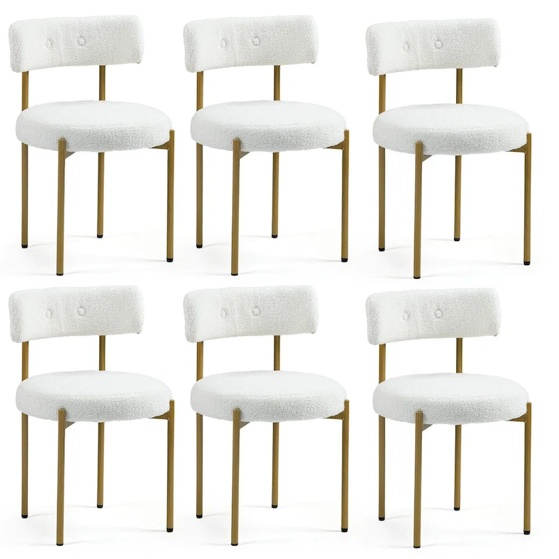 AVAWING Dining Chairs Mid-Century Modern Kitchen Chairs Set of 6