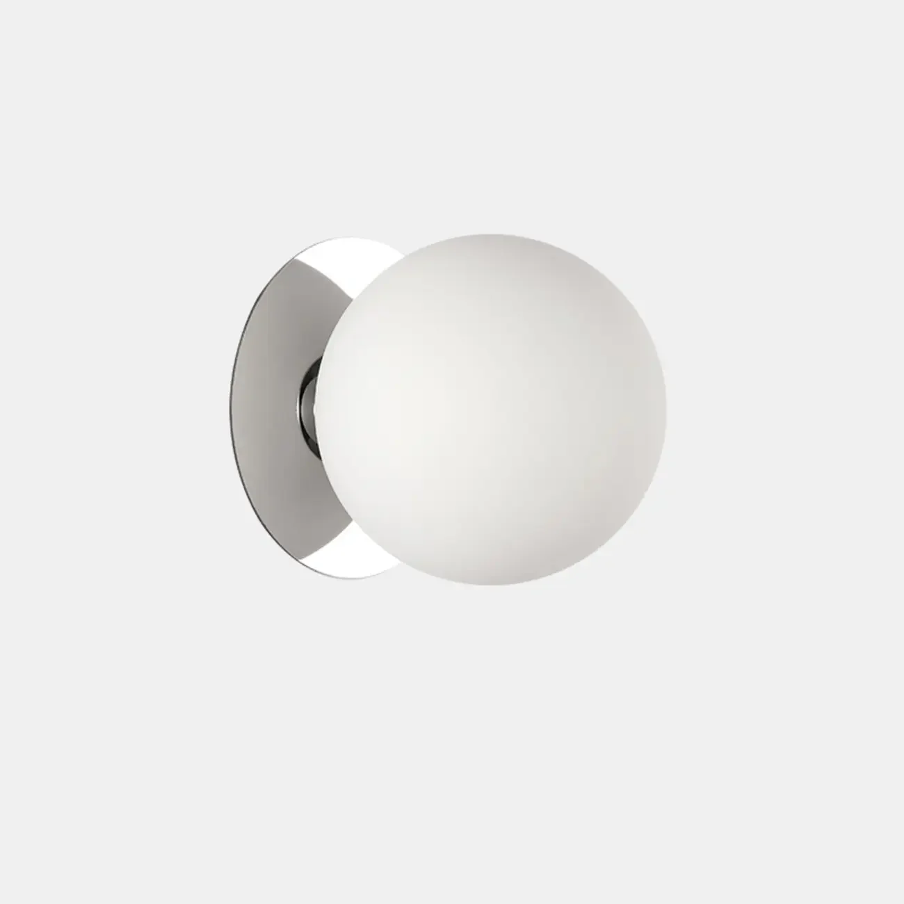 Modern Frosted Glass White Globe Round Wall Sconce