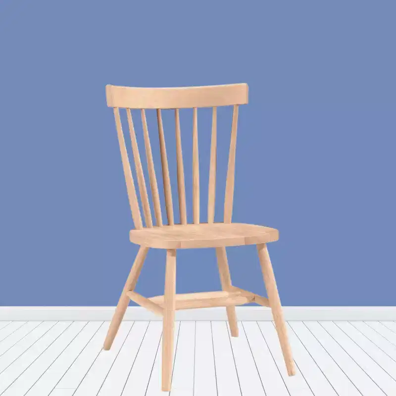 Copenhagen Chair Unfinished - International Concepts: Solid Wood, Parawood, Armless