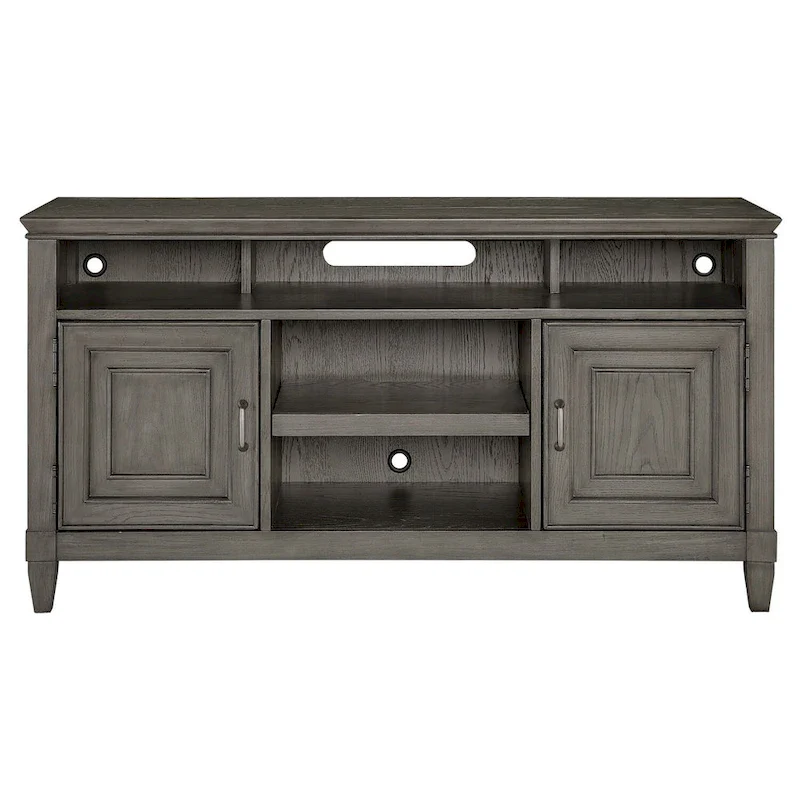 Origins by Alpine Newport Wood TV Console in Stone