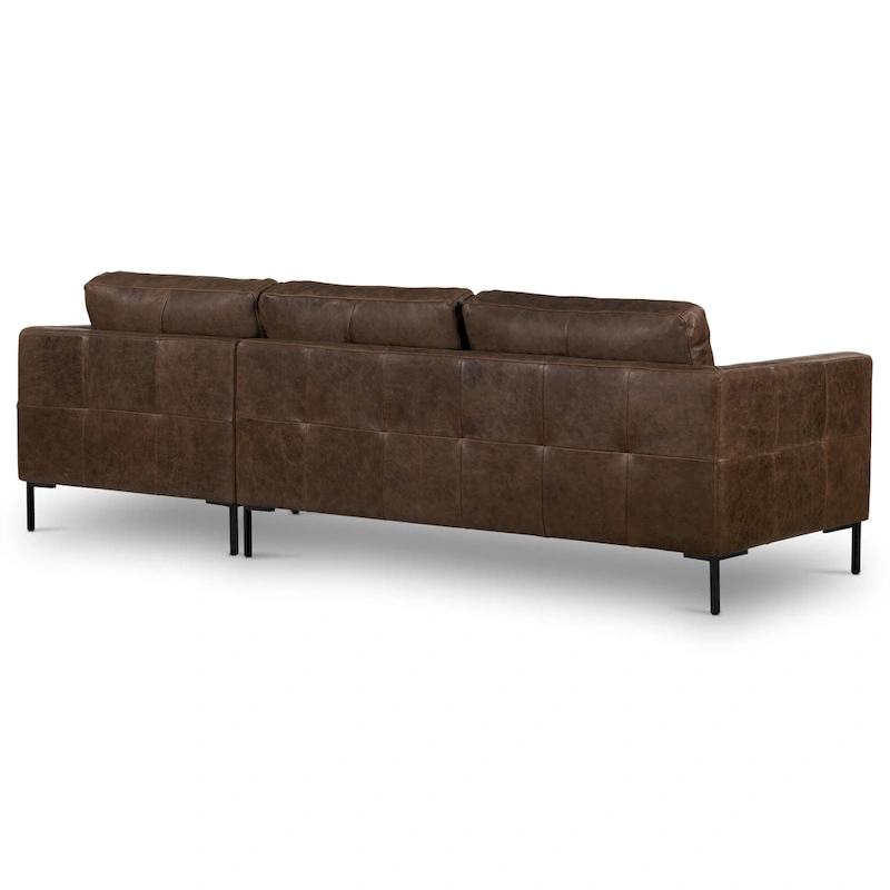 Poly & Bark Calle 114 Right-Facing Sectional - Full Grain Genuine Italian Leather