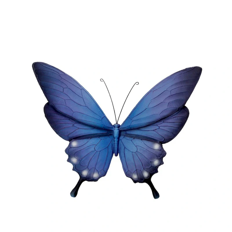 Resin Butterfly Wall Plaque 9.5  - 9.5