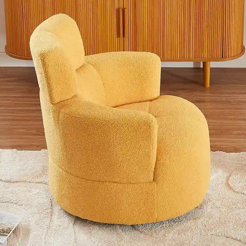 360Swivel Chair Upholstered Accent Barrel Chair