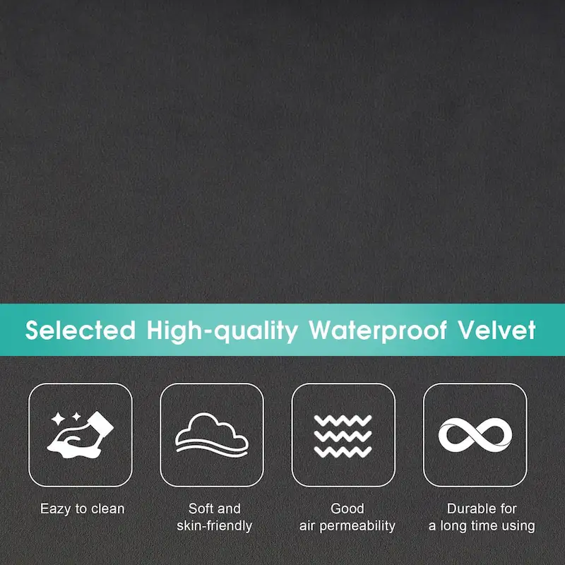 6-seat Upholstered Symmetrical Sofa Furniture U-shaped Sectional Sofa with Waist Pillows