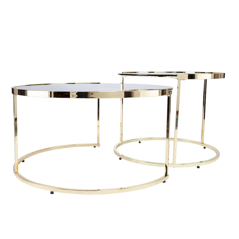 SEI Furniture Marlei Modern 2-Piece Nesting Coffee Table