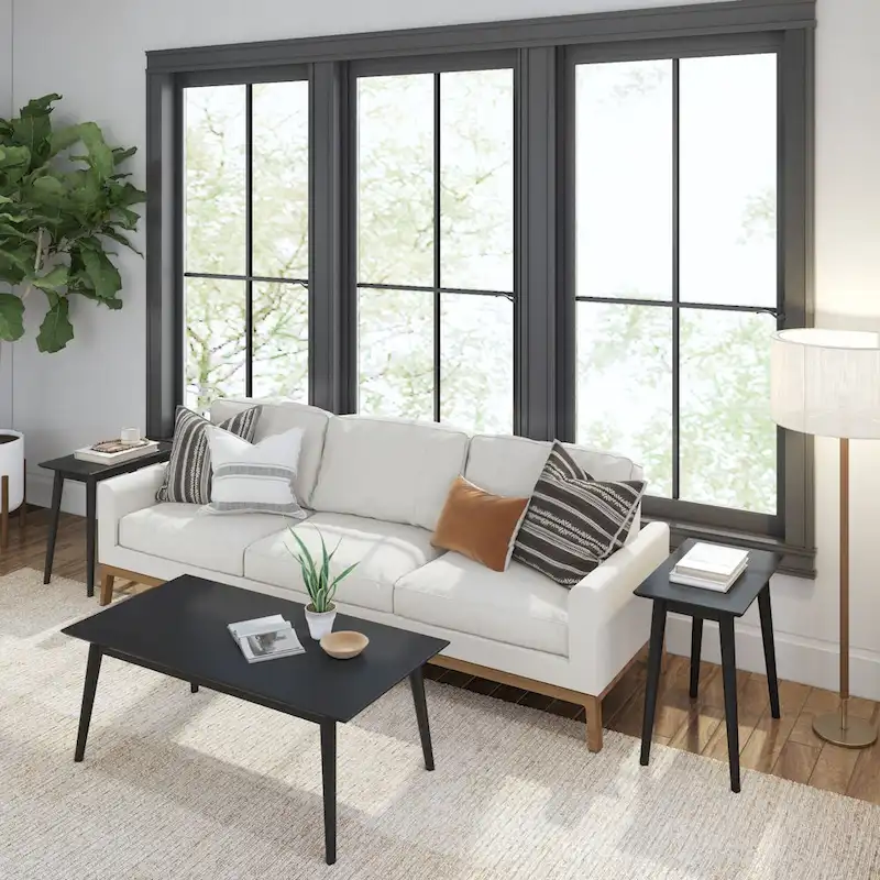 Plank and Beam Mid-Century Rectangular Side Table - 24