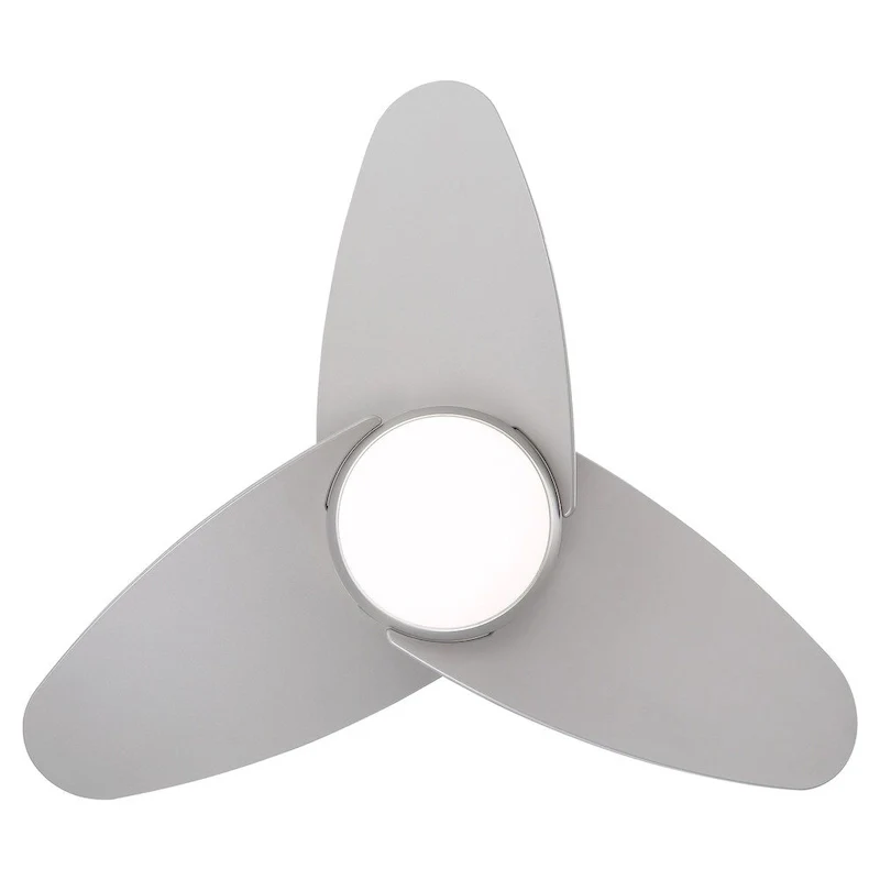 Minka Aire Slant Brushed Steel 3 Blade 36 Inch LED Ceiling Fan