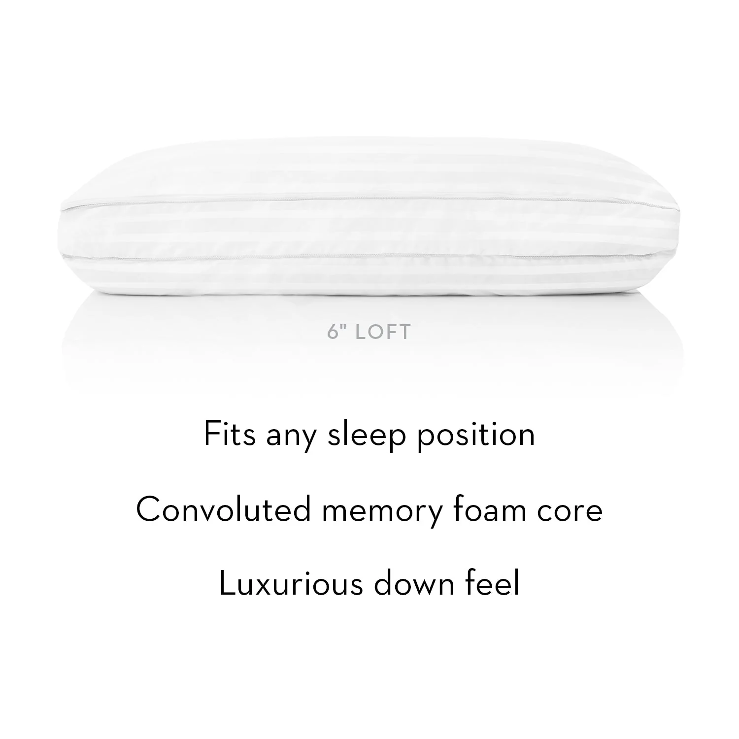 Convolution Gelled Microfiber Pillow