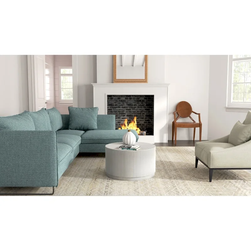 Carolina Living Krissa 30 Round Mango Wood Coffee Table