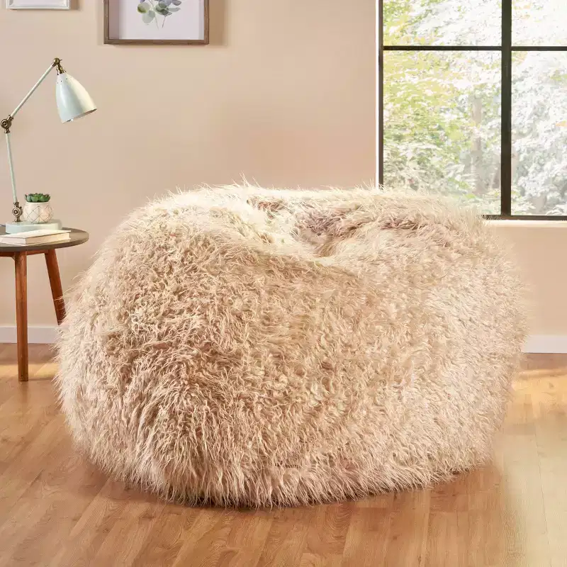Lachlan Furry Bean Bag - Christopher Knight Home