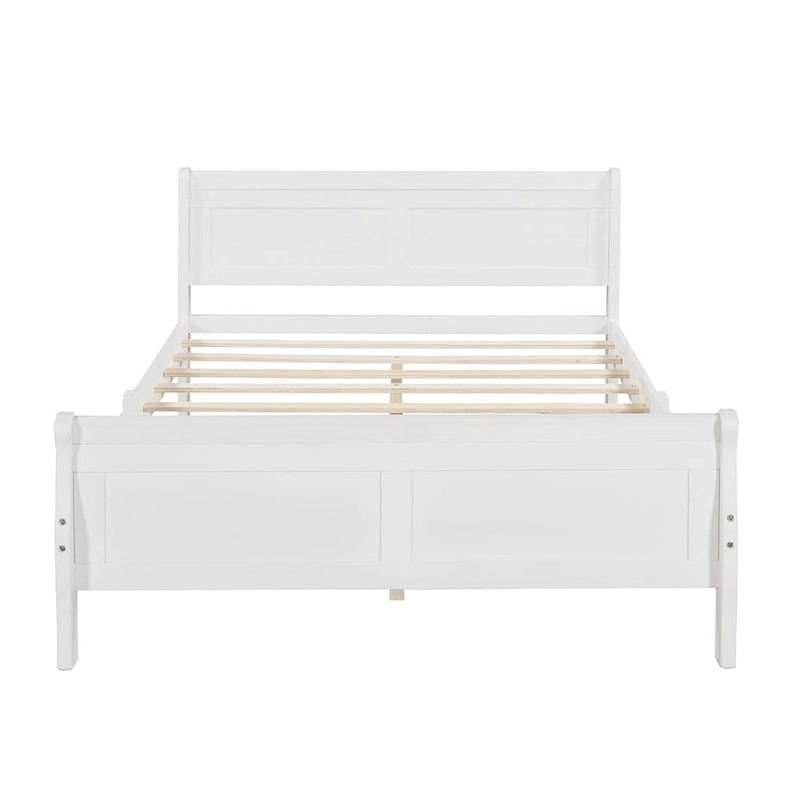 Harper & Bright Designs Wood Twin Sleigh Bed with Headboard and Footboard