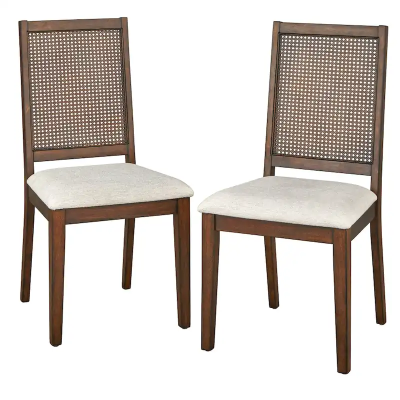 Simple Living Westbury Solid Wood Cane Dining Chair (Set of 2)