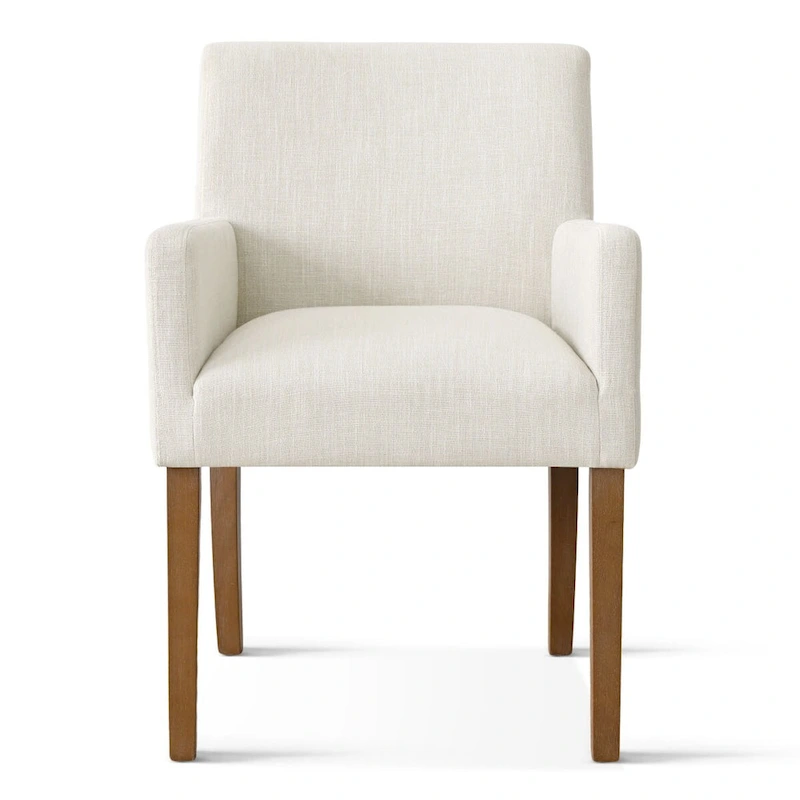 Linen Upholstered Armchair(Set of 2)