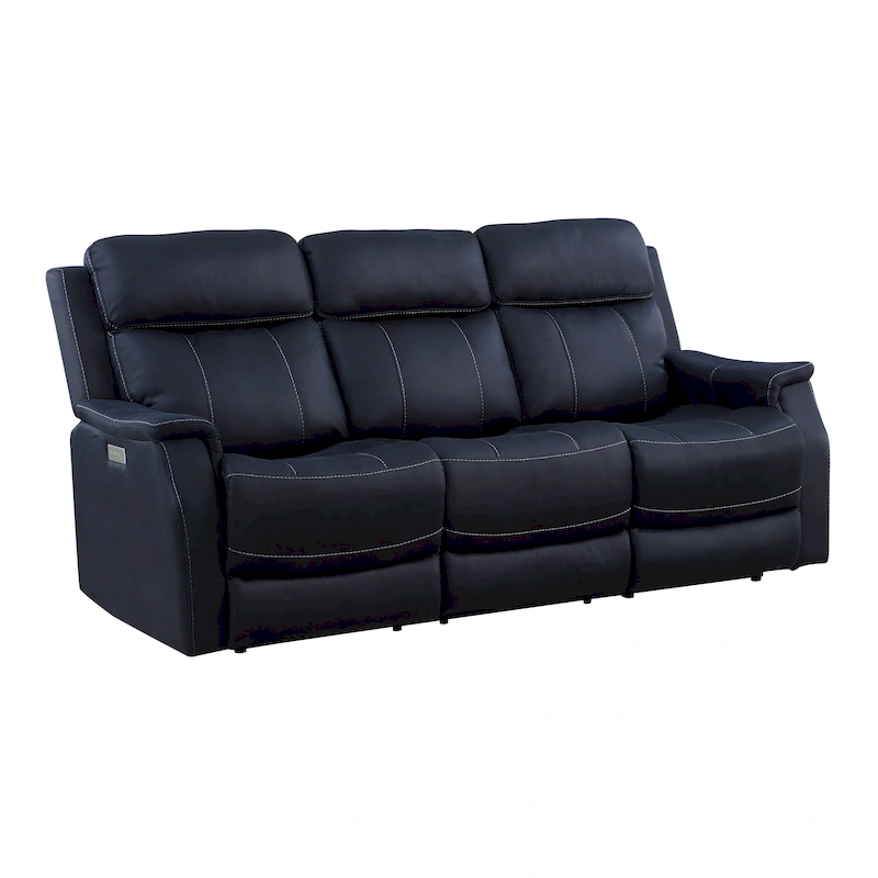 Steve Silver Faux Leather Power Reclining Sofa