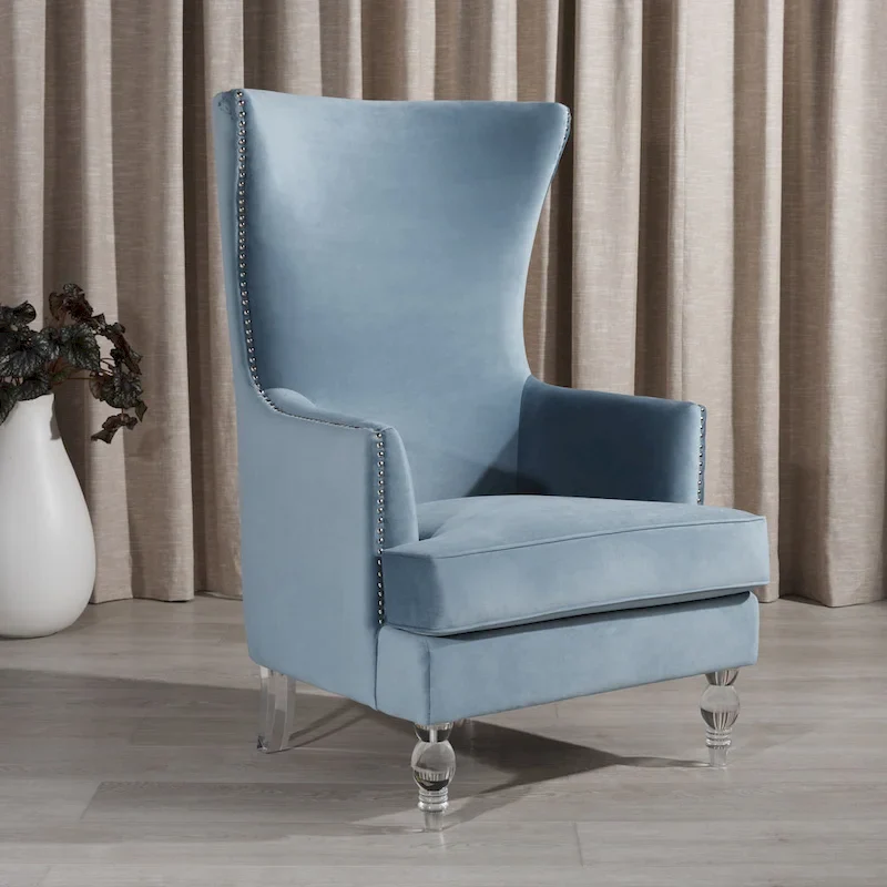 SAFAVIEH Couture Cath Modern Wingback Chair - 29Wx32Dx45H