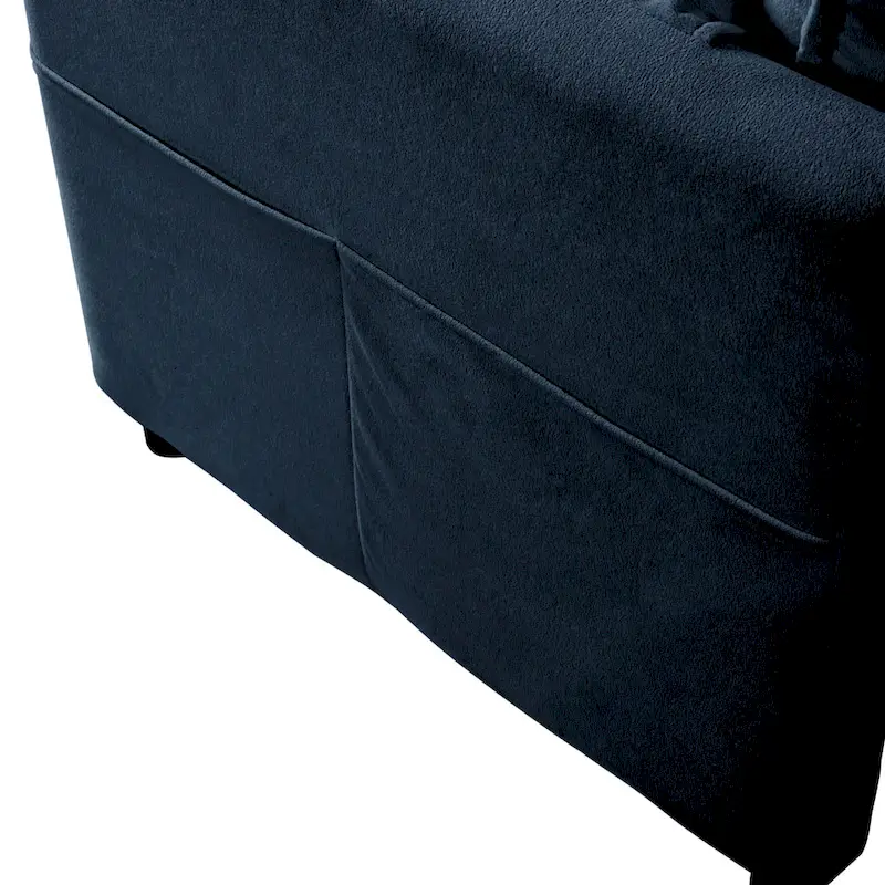 64 Oversized Chenille 2-Seater Sofa with DIY Combo & Storage Pockets