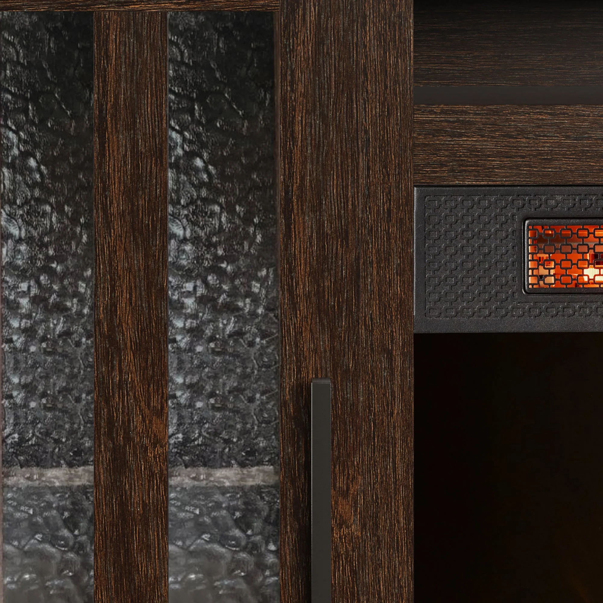 duraflame? Farmhouse Electric Fireplace TV Stand Media Console