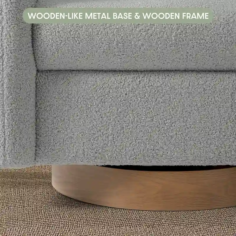 Bayville 29 Wide Sherpa Swivel Chair (Set of 2)