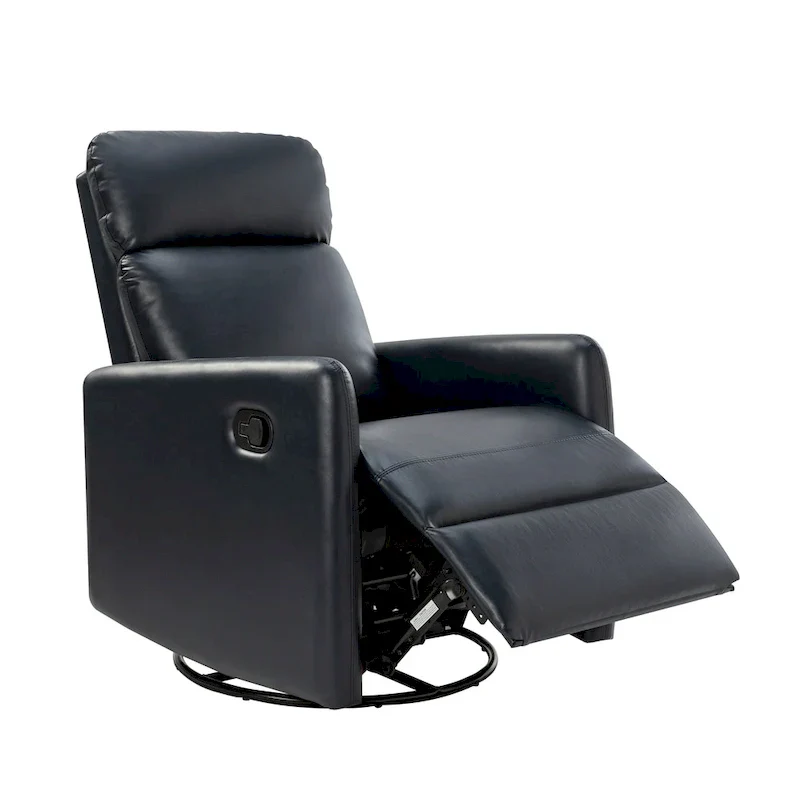 Lyle Manual Swivel Recliner with Metal Base