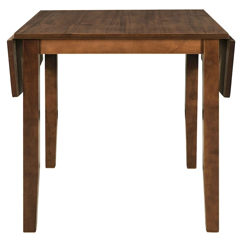 3-Piece Wooden Breakfast Nook Dining Table Set with Drop Leaf Table