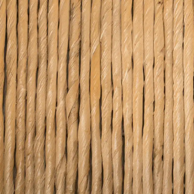 happimess Anika 22.5  Traditional Southwestern Hand-Woven Abaca Tray with Handles, Natural