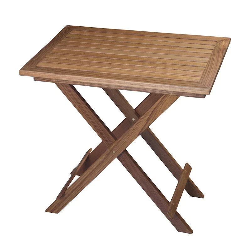 Teak Folding Slat Table