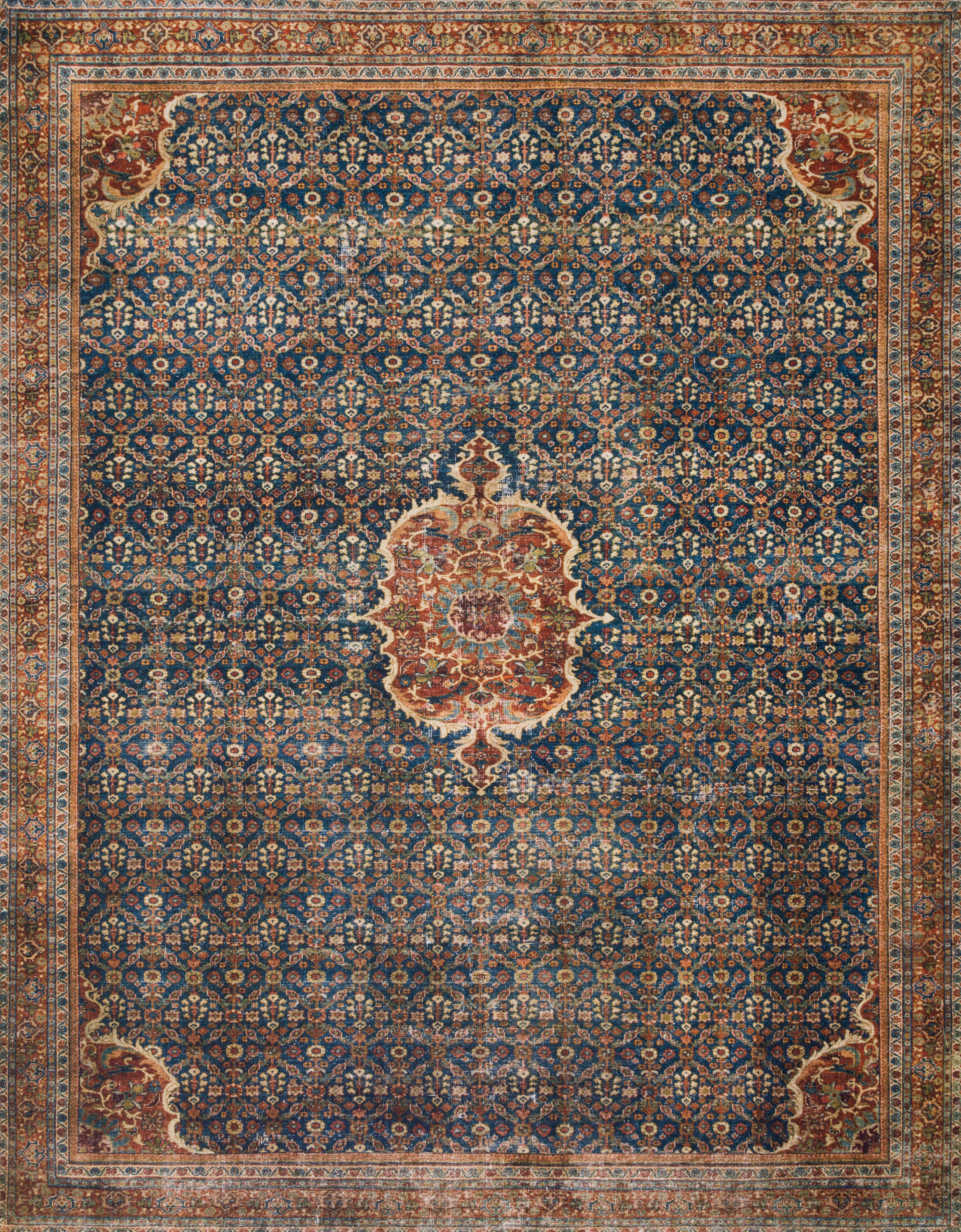 Layla Cobalt Blue / Spice Rug