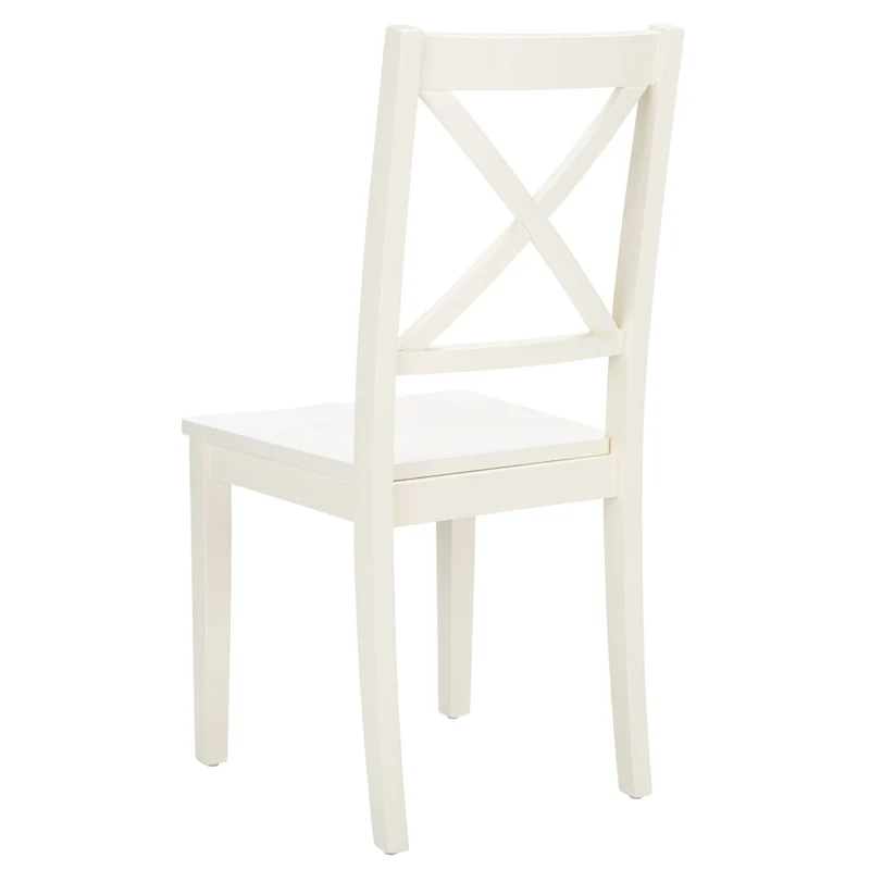 SAFAVIEH Lulla Farmhouse x-Back Dining Chair (Set of 2) - 18.4  W x 19.9  L x 37  H - 18Wx20Dx37H