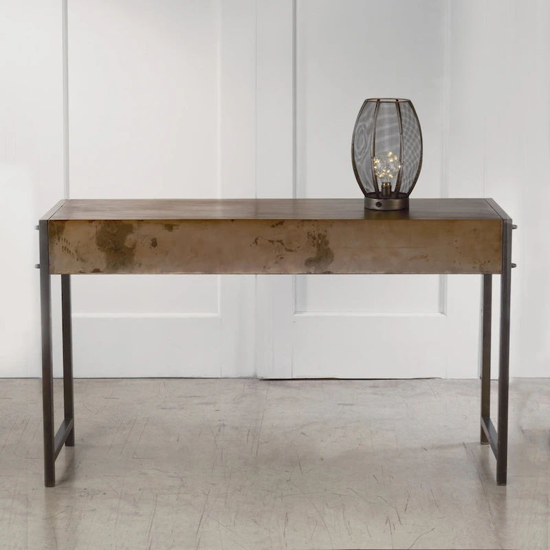 Carbon Loft Rehr Bronze Metal Console Table